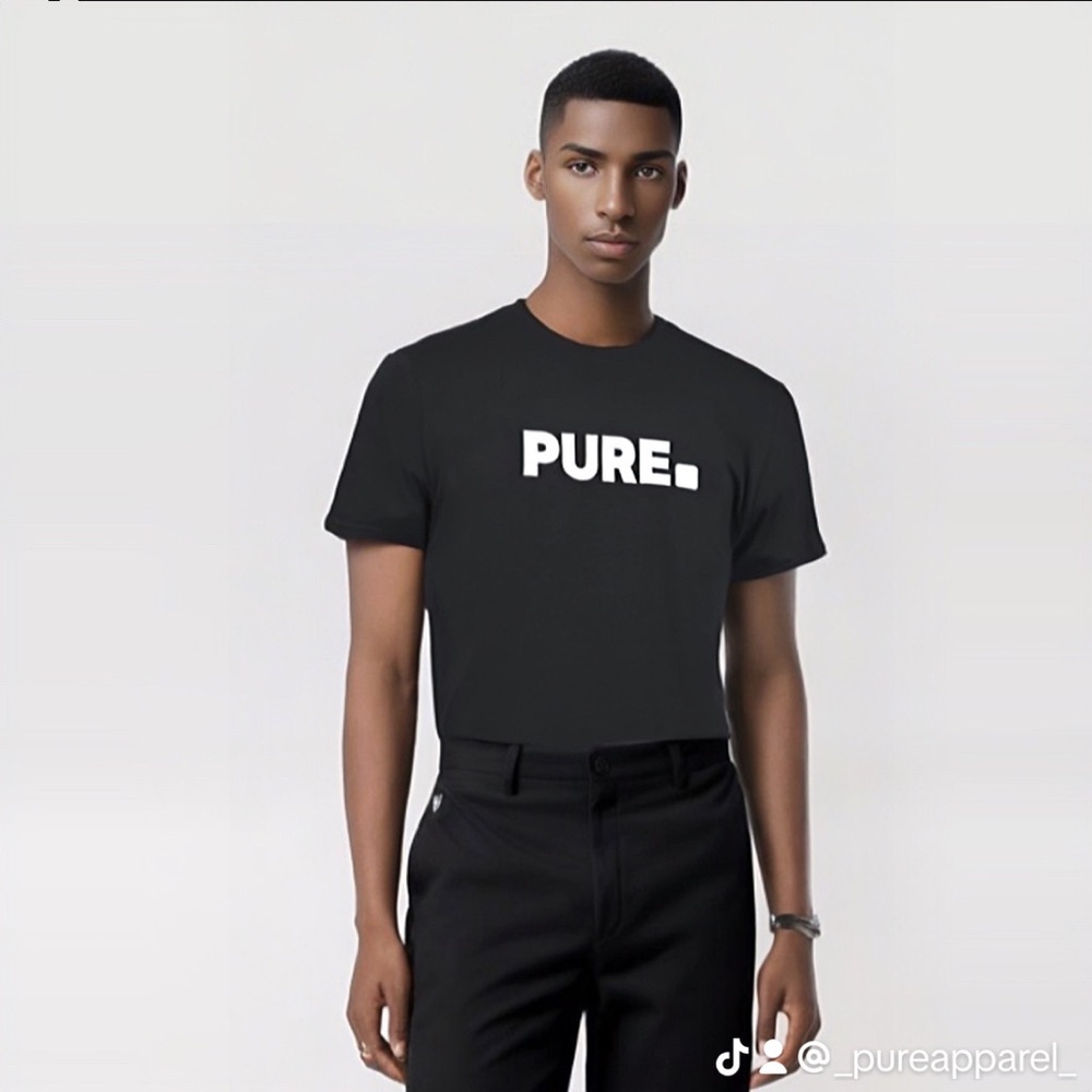 Pure apparel 100% organic short sleeve crew neck t-shirt